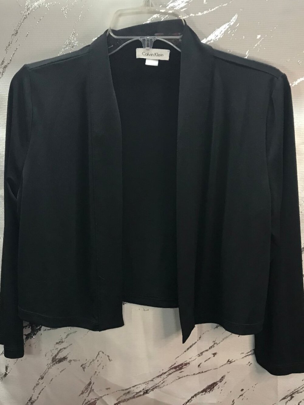 Calvin Klein Women's Open Front Cropped Cardigan